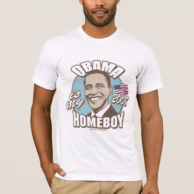 Obama ist mein Homeboy-Brown-Shirt T-Shirt (Vorderseite)
