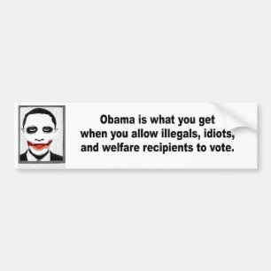 Obama ist, was Sie wann erhalten Autoaufkleber