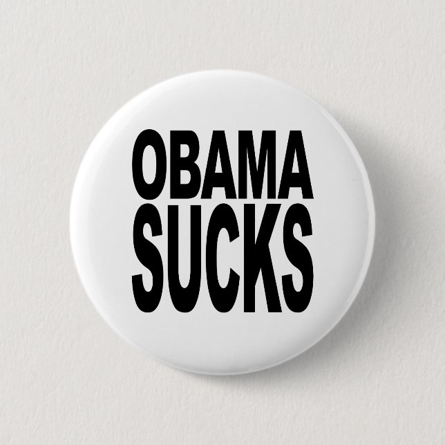Obama ist zum Kotzen Button (Vorderseite)
