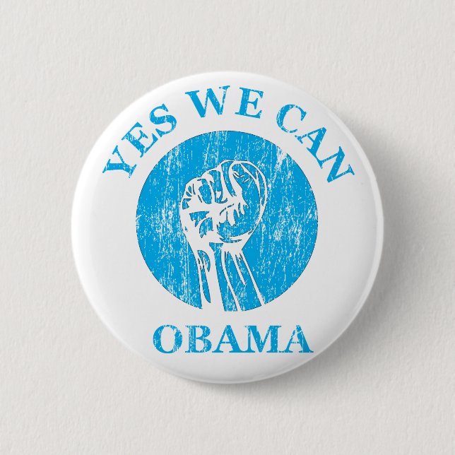 "Obama, ja, das wir" knöpfen können Button (Vorderseite)