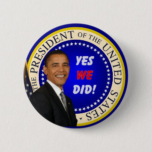 Obama - ja knöpften wir button