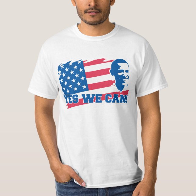 Obama ja können wir T - Shirt (Vorderseite)