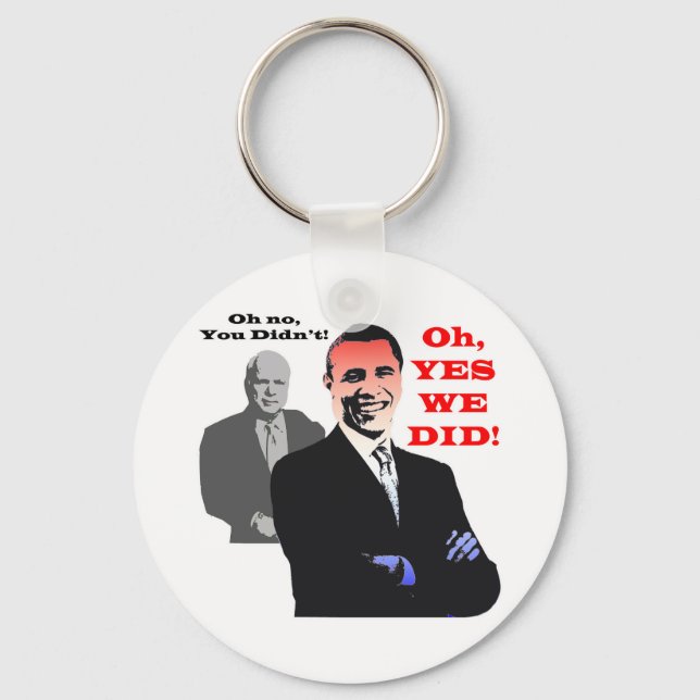 Obama JA WIR HABEN Schlüsselanhänger (Vorderseite)
