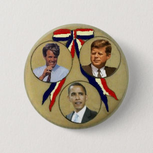 Obama/JFK/RFK Trigate Retro Knopf Button