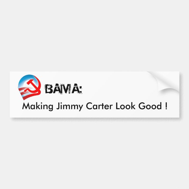OBAMA - Jimmy Carter Blick gut machend Autoaufkleber (Vorne)