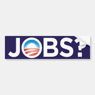 Obama-Jobs? Autoaufkleber