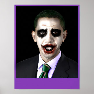 Obama-Joker anpassbar Poster
