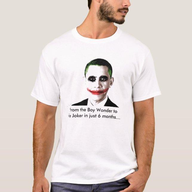 Obama-Joker, vom Jungen-Wunder zum Joker in… T-Shirt (Vorderseite)