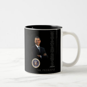 Obama-Kaffeetasse Zweifarbige Tasse