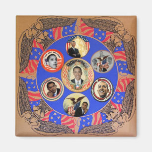 Obama Kaleidoscope Magnet