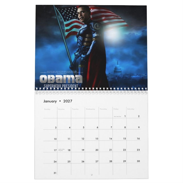 OBAMA-KALENDER KALENDER (Jan 2027)