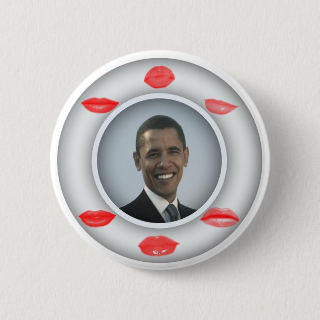 Obama Kisses Button (Vorderseite)