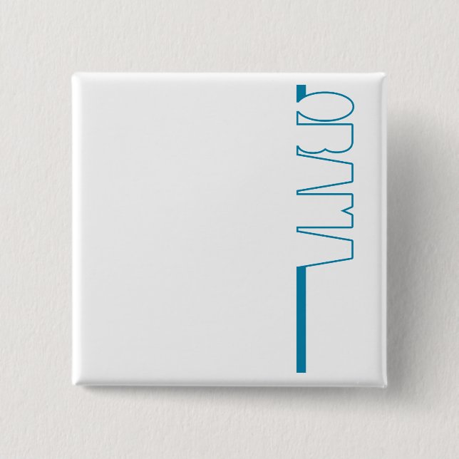 Obama-Kontur - Knopf Button (Vorderseite)