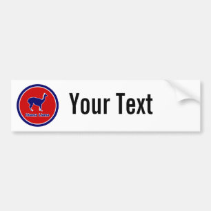 Obama-Lama Autoaufkleber