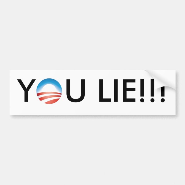 Obama liegen Sie!!! Autoaufkleber (Vorne)