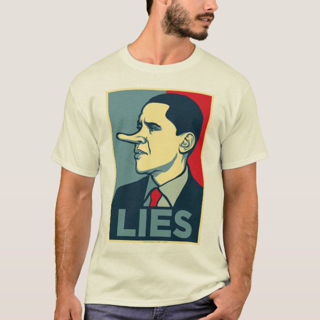 Obama liegt Shirt (Vorderseite)