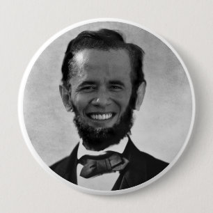 OBAMA LINCOLN BUTTON