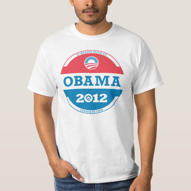 Obama-Logo 2012 T-Shirt (Vorderseite)
