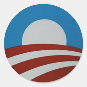 Obama-Logo Runder Aufkleber