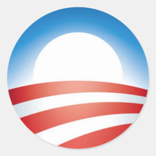 Obama-Logo Runder Aufkleber