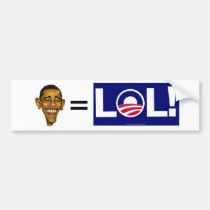obama=lol autoaufkleber