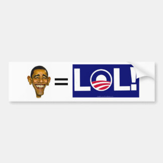 obama=lol autoaufkleber