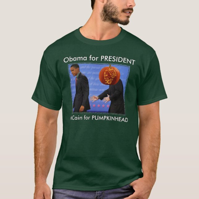Obama/McCain Basic-T-Shirt T-Shirt (Vorderseite)