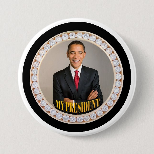 Obama: Mein Präsident Button (Vorderseite)