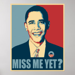 Obama Miss mich noch? Poster