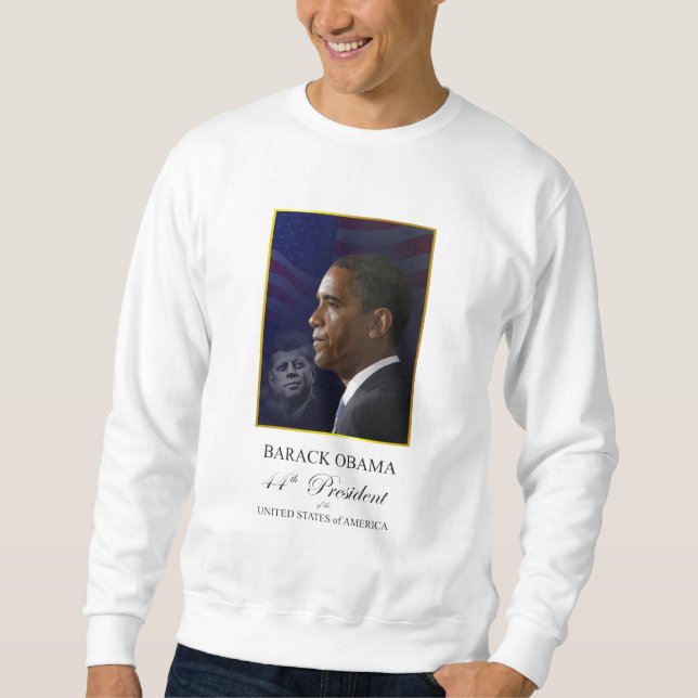 Obama mit KennedygedenkSweatshirt Sweatshirt (Vorderseite)
