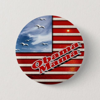 Obama-Mutter Cute Button