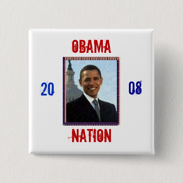 Obama, Nation, Button (Vorderseite)