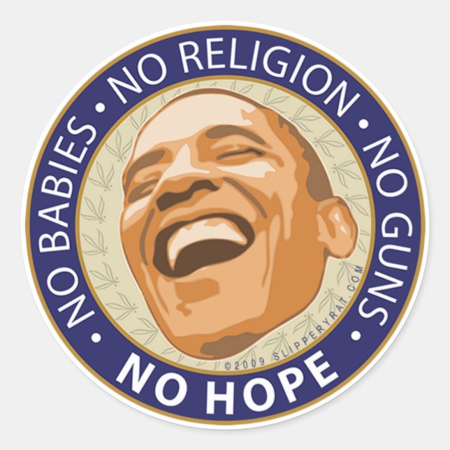 Obama "No Hope" Sticker (Vorderseite)