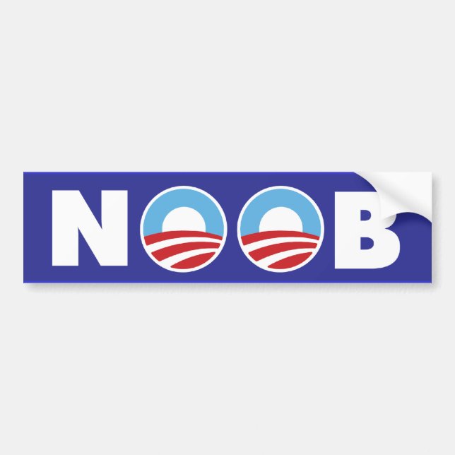 Obama Noob Autoaufkleber (Vorne)