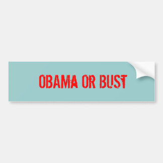 OBAMa oder Fehlschlag - besonders angefertigt Autoaufkleber