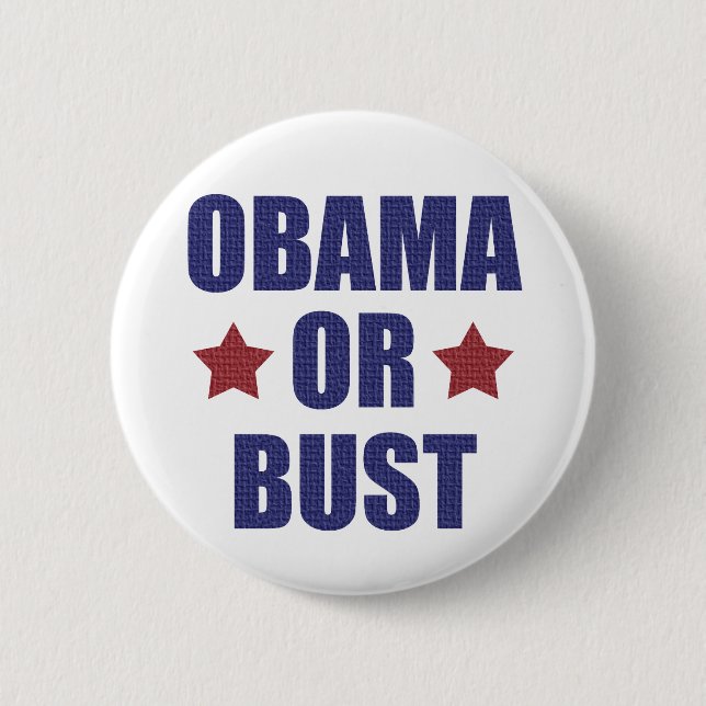 Obama oder Fehlschlagknopf Button (Vorderseite)