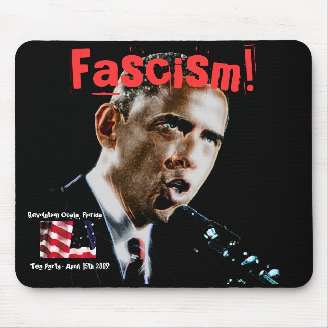 Obama, OldGlory, Revolutions-Tee-Party Mousepad (Vorne)