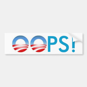 Obama OOPS! Autoaufkleber