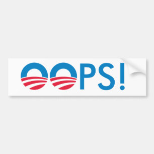 Obama OOPS! Autoaufkleber