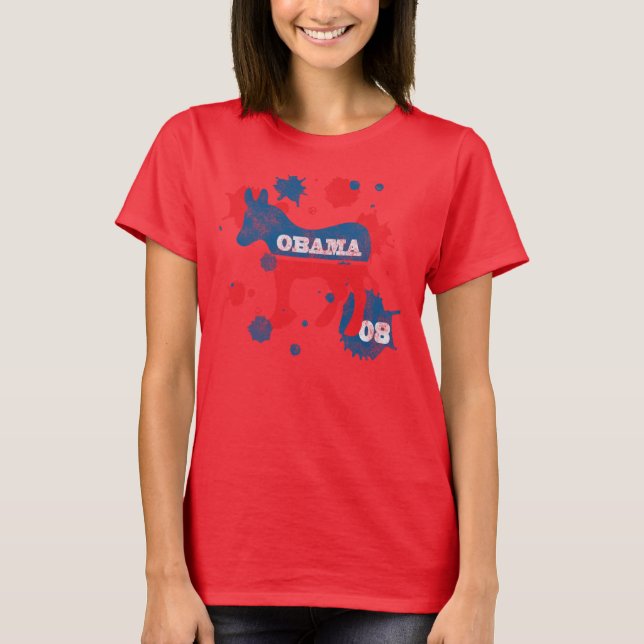 Obama Paint T-Shirt (Vorderseite)
