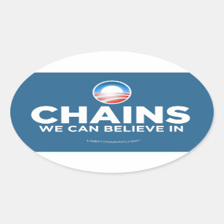 Obama Parody Chains Sticker