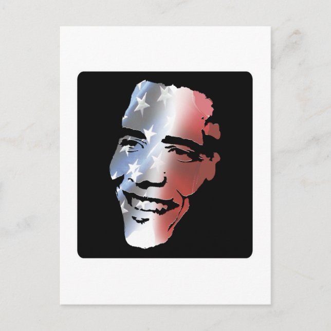 Obama Patriot Postkarte (Vorderseite)