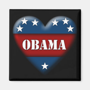 Obama-patriotisches Herz Magnet