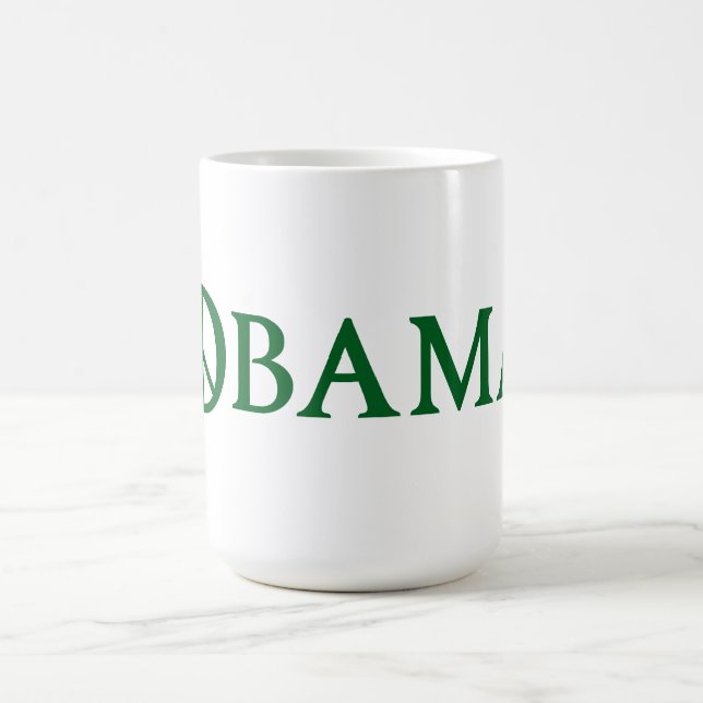 Obama Peace Symbol Coffee Tasse (Mittel)