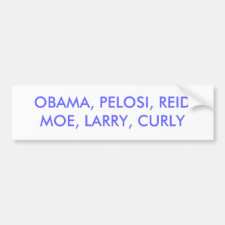 OBAMA, PELOSI, REIDMOE, LARRY, GELOCKT AUTOAUFKLEBER