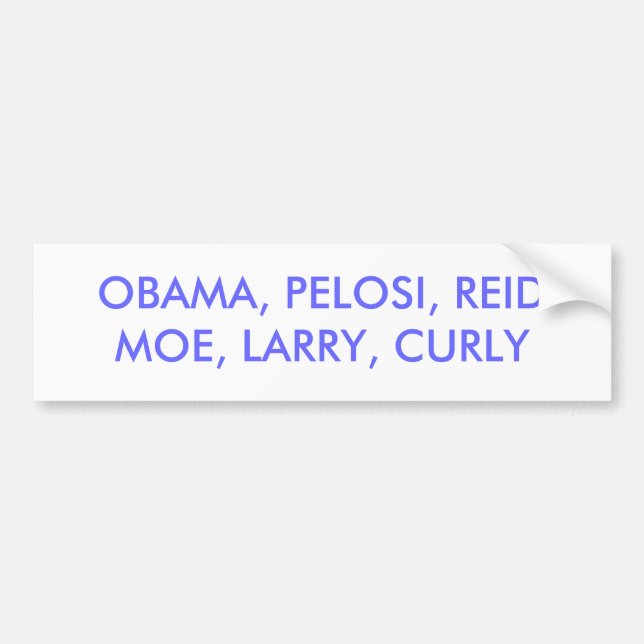 OBAMA, PELOSI, REIDMOE, LARRY, GELOCKT AUTOAUFKLEBER (Vorne)