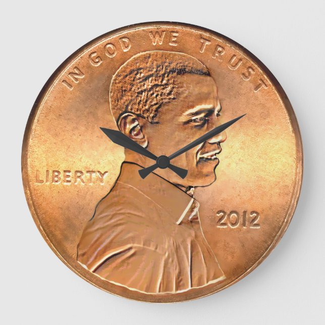 Obama Penny 2012 Uhr (Vorderseite)