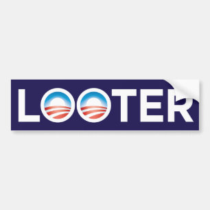 Obama-Plünderer-Autoaufkleber Autoaufkleber
