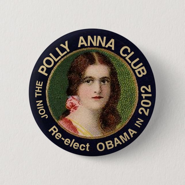 Obama PollyAnna Button (Vorderseite)
