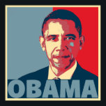 OBAMA POP ART POSTER<br><div class="desc">Portrait von Barack Obama als Präsident Elect mit einem Pop Stil Poster-Effekt mit seinem Namen in fett Text unter seinem Portrait. Barack Hussein Obama II ist ein amerikanischer Politiker,  der von 2009 bis 2017 als 44. Präsident der Vereinigten Staaten diente.</div>